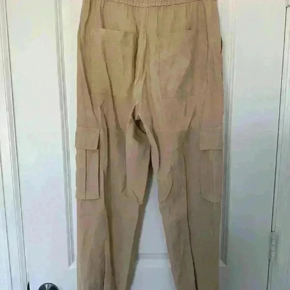 Zara Beige Cargo Joggers Size Extra Small - Picture 6 of 10
